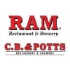 RAM Restaurant & Brewery / C.B. & Potts logo