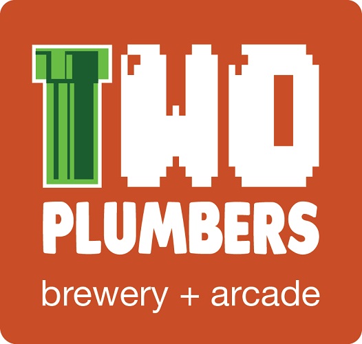 Two Plumbers Brewery + Arcade logo